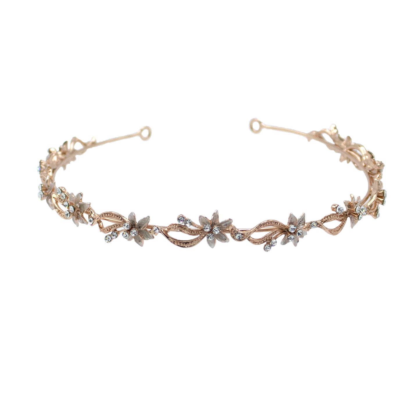 Florisa - Rose Gold Crystal Headband