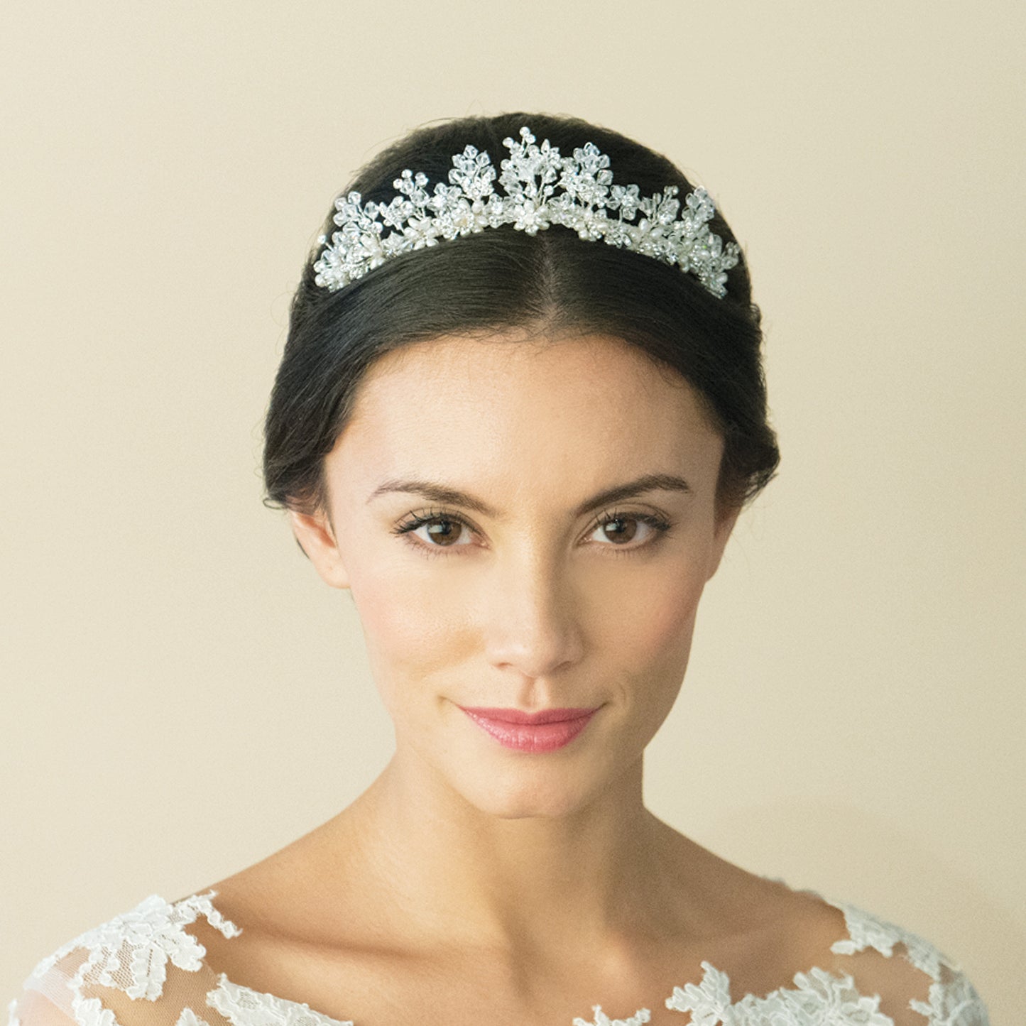 Lucille - Silver Crystal and Pearl Fairytale Tiara