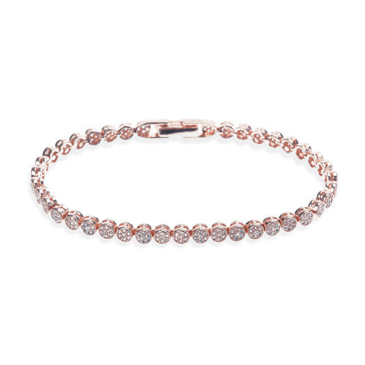 Maci - Rose Gold Crystal Pave Bracelet